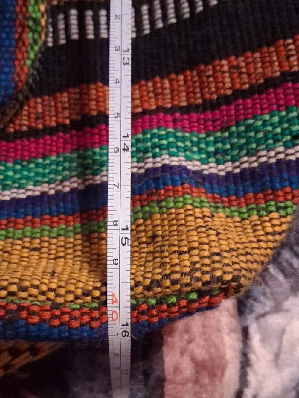 Handwoven Multicolor Stripe Women’s Backpack